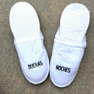 Good Night Buenas Noches Slippers Set of Two
